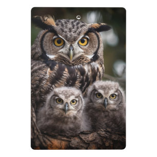 Owl Family Mini Clipboard