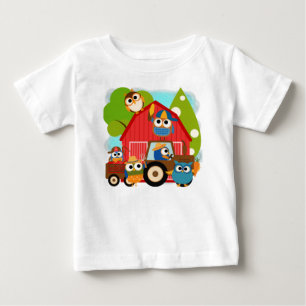 Owl Farmers Baby T-Shirt