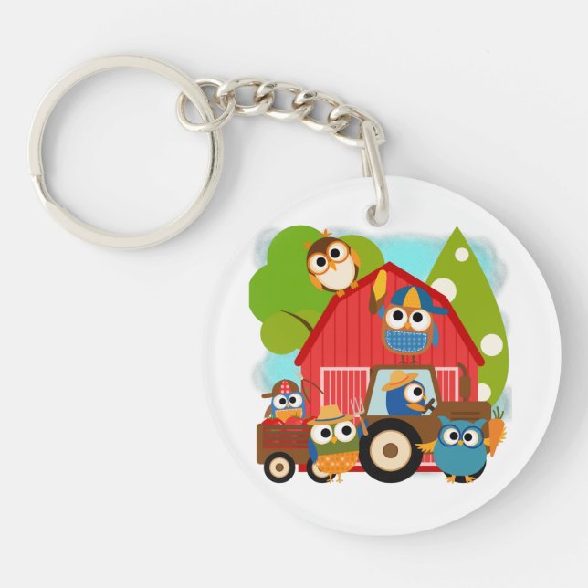Owl Farmers Keychain (Front)