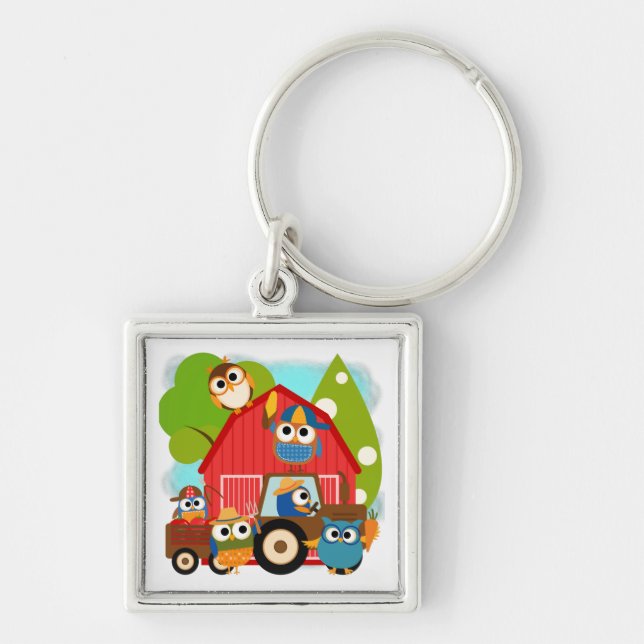 Owl Farmers Keychain (Front)