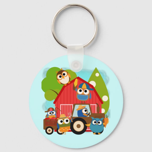 Owl Farmers Keychain (Front)