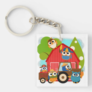 Owl Farmers Keychain
