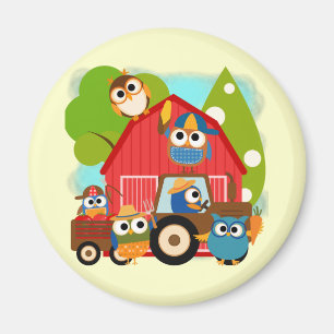 Owl Farmers Magnet