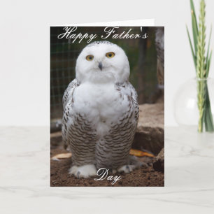 owl father's day card. card