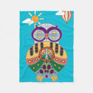 owl fleece blanket