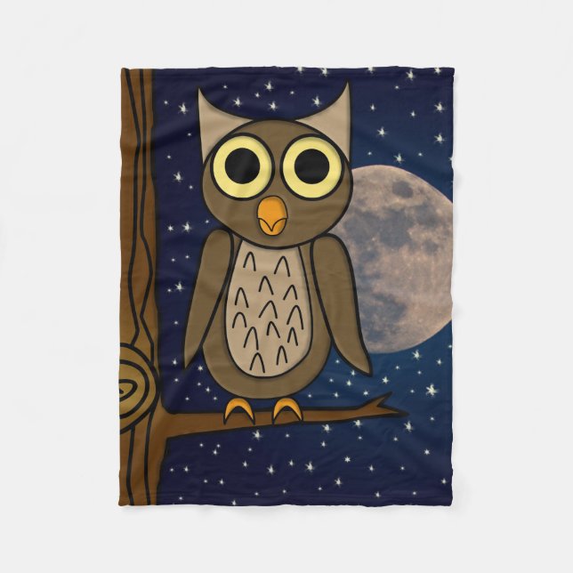 owl  fleece blanket (Front)