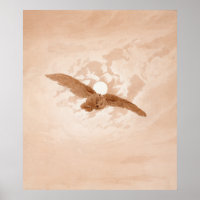 Owl Flying against a Moonlit Sky Caspar Friedrich