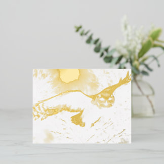 Owl Foil Holiday Postcard