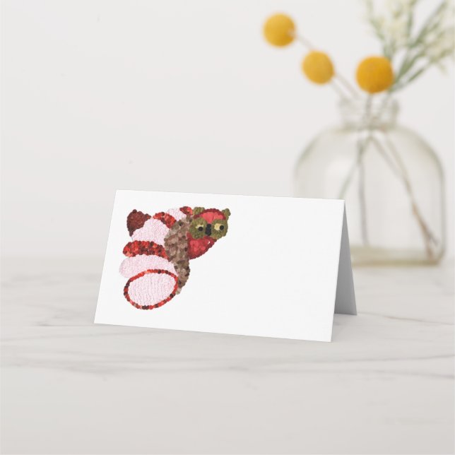 Owl Folded Place Card (Front)