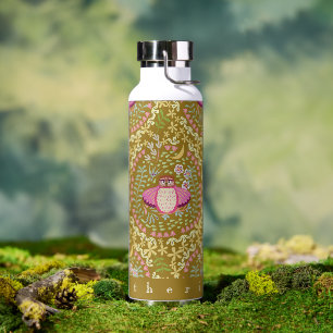 Owl Folk Olive Water Bottle