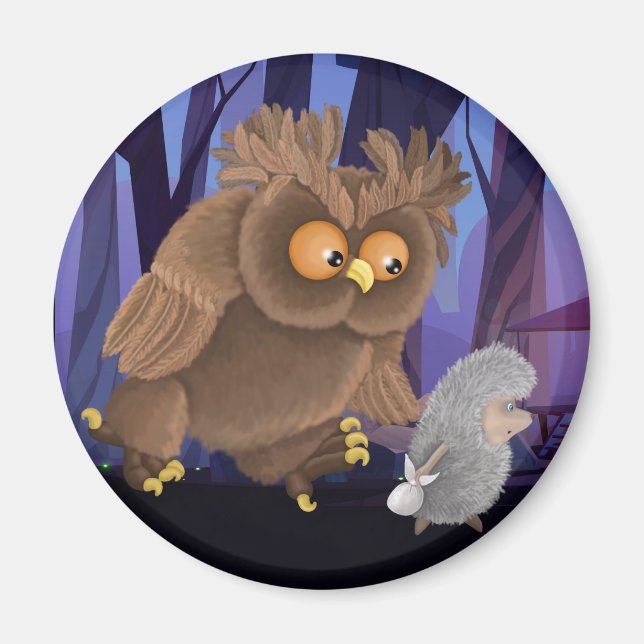Owl Follow You Anywhere Magnet (Front)