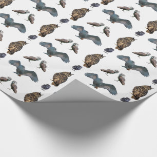 Owl Frenzy Wrapping Paper (choose colour)