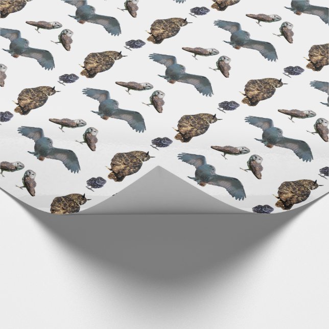 Owl Frenzy Wrapping Paper (choose colour) (Corner)