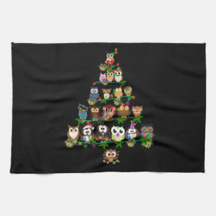 Owl Gift   Owls Pine Christmas Season Kitchen Towel