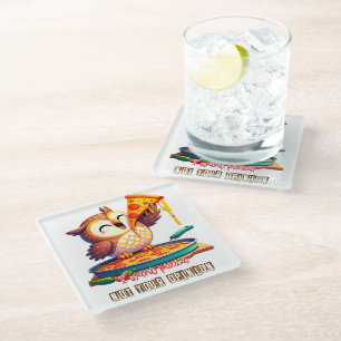 Owl Glass Coaster