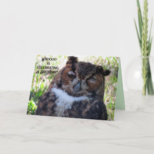 Owl Happy Birthday Card