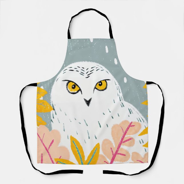 Owl head drawing apron (Front)