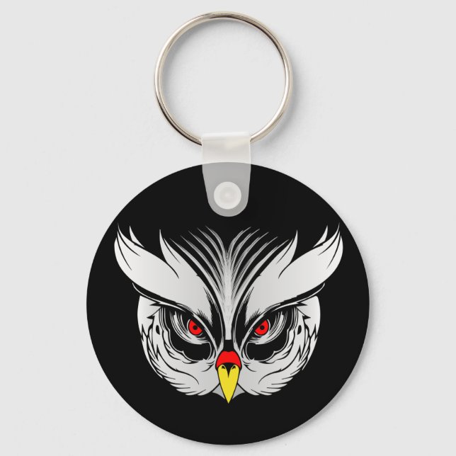 Owl head keychain (Front)
