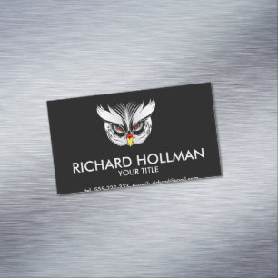 Owl head 	Magnetic business card