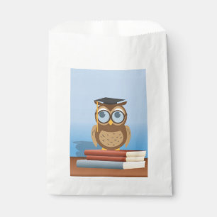 Owl illustration favour bag