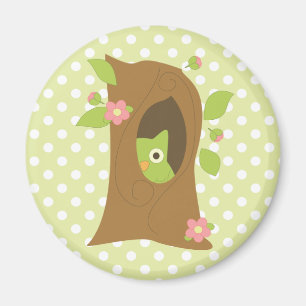 Owl in a Tree Magnet