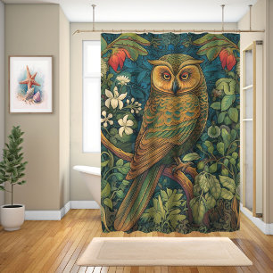 Owl In A Wonderland, William Morris Design 