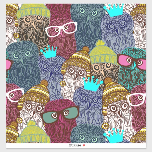 Owl in crown (Sheet)