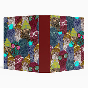 Owl in crown binder