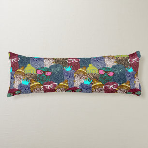 Owl in crown body pillow
