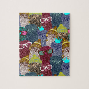 Owl in crown jigsaw puzzle