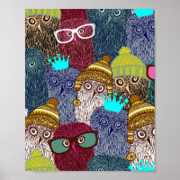 Owl in crown