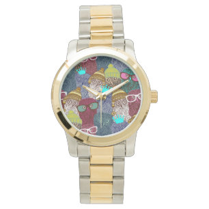 Owl in crown watch