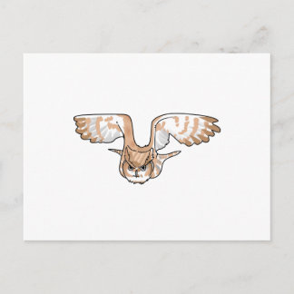 OWL IN FLIGHT POSTCARD