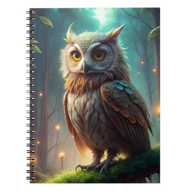 Owl in Forest Notebook (Front)