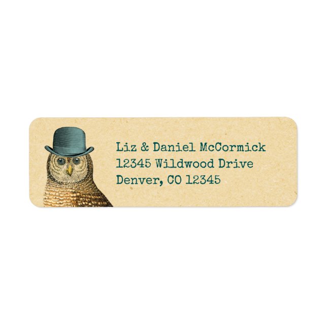 Owl in Green Derby Hat (Front)