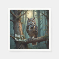 Owl in Magical Forest