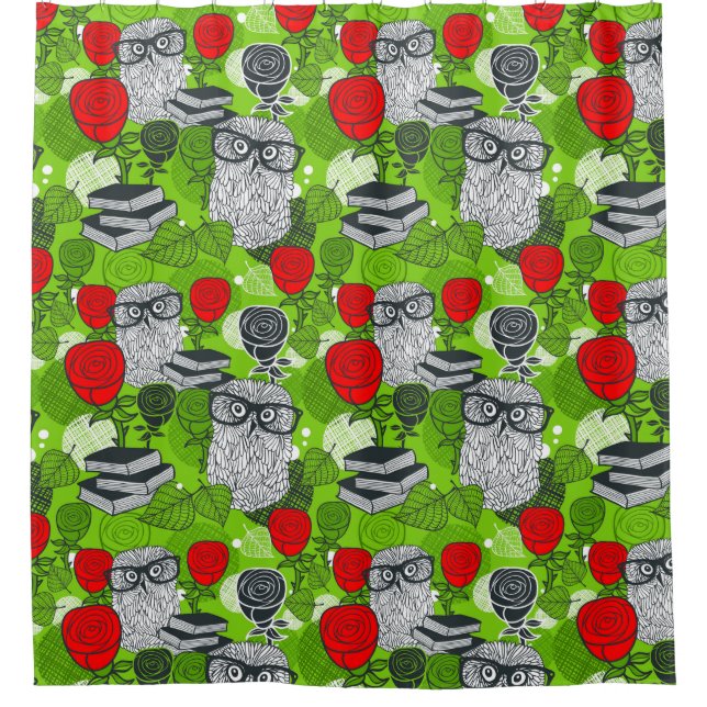 Owl in red roses (Front)