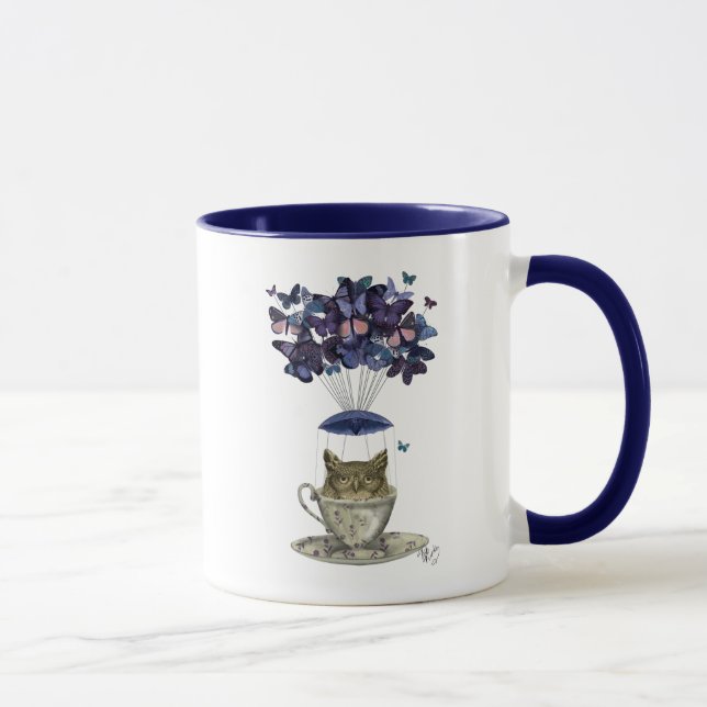 Owl In Teacup Mug (Right)