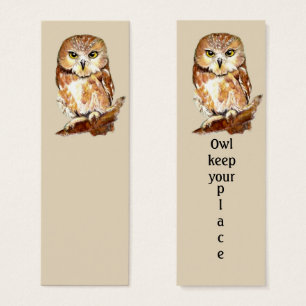 OWL keep your place Fun Bird Bookmark