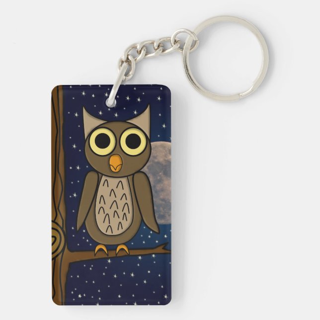 owl keychain (Back)