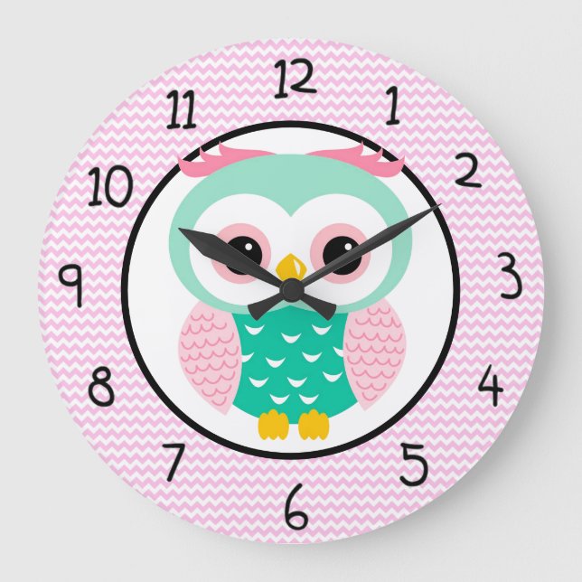 Owl Large Clock (Front)
