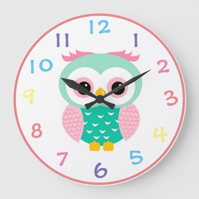 Owl Large Clock (Front)