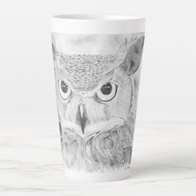 Owl Latte Mug (Front)
