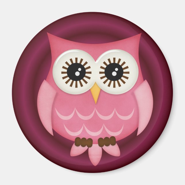 Owl Locker Magnets, Refrigerator Back to school Magnet (Front)