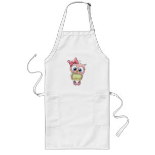 Owl Long Apron