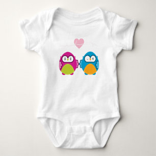 OWL LOVE :: bright girl + boy Baby Bodysuit