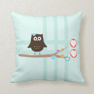 Owl Love {pillow} Throw Pillow