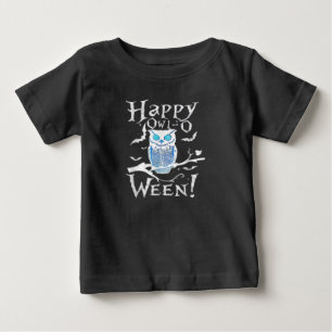 Owl Lovers   Happy Owl Funny Owl Halloween Costume Baby T-Shirt