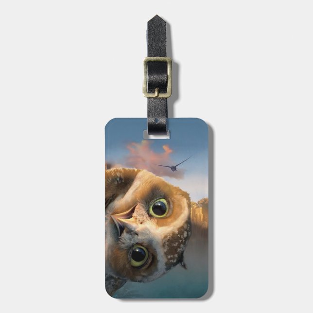 Owl Luggage Tag (Front Vertical)