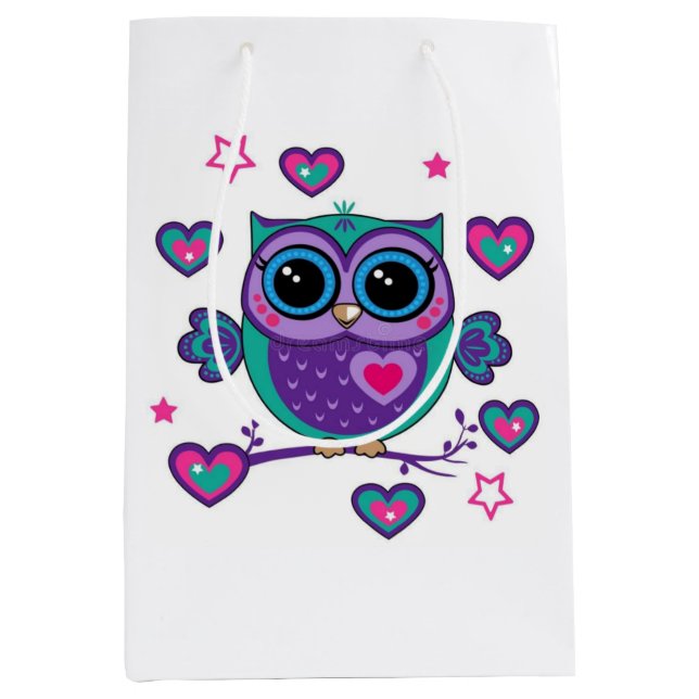 Owl Medium Gift Bag (Front)